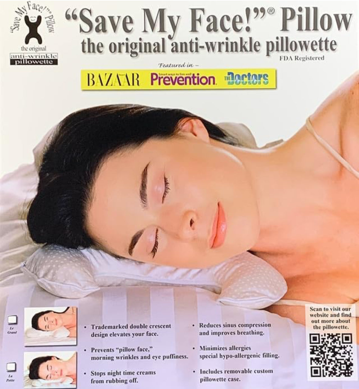 Save My Face Anti Wrinkle Pillow Skin Concierge