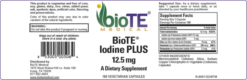 Biote Nutraceuticals - Iodine+